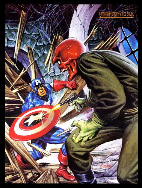 Captain America Vs Red Skull By Joe Jusko Epic Comic Battles And