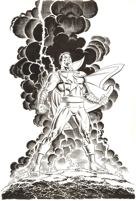 Shazam Commission Jerry Ordway Comic Art Comic Art Illustrator