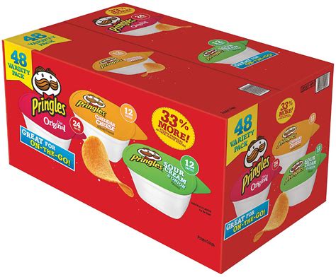 Pringles Potato Chips Variety Pack 48 Ct —