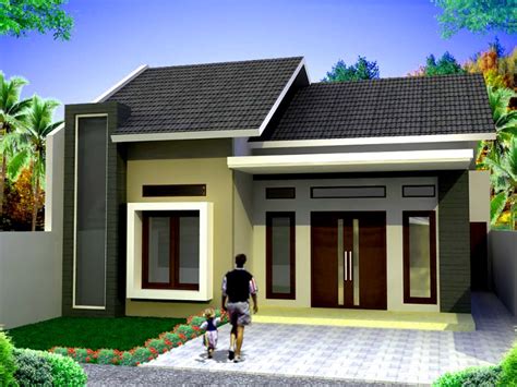 Warna cat rumah minimalis 1 lantai tampak depan. 8 Desain Rumah Minimalis 1 Lantai Terbaru |Dirumahku.com