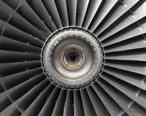 Aircraft Engine Blades Stock Image Image Of Blades Grey 34370883