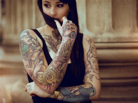 43 Tattoo Girl Wallpapers Hd Wallpapersafari