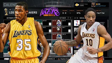 2017 Los Angeles Lakers Roster Nba 2k16 Myleague 2 Youtube