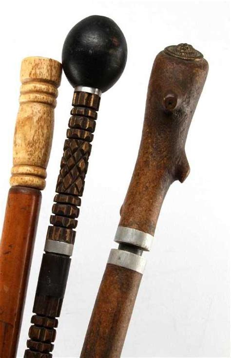 Lot Of 3 Antique Sword Cane Walking Sticks