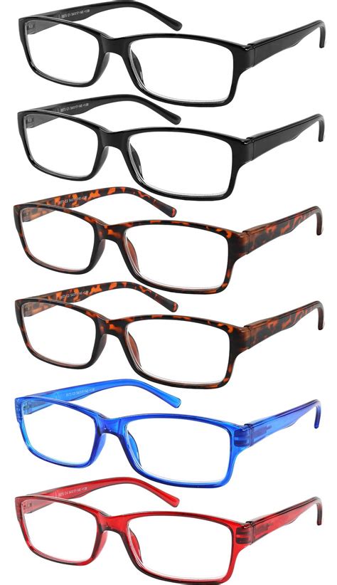 Buy Yogo Vision 6 Pack Reading Glasses For Men And Women Readers In 4 Frame Colors Online At