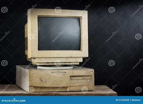 Old Computer Stock Photo Image Of Screen Life Computer 51239358