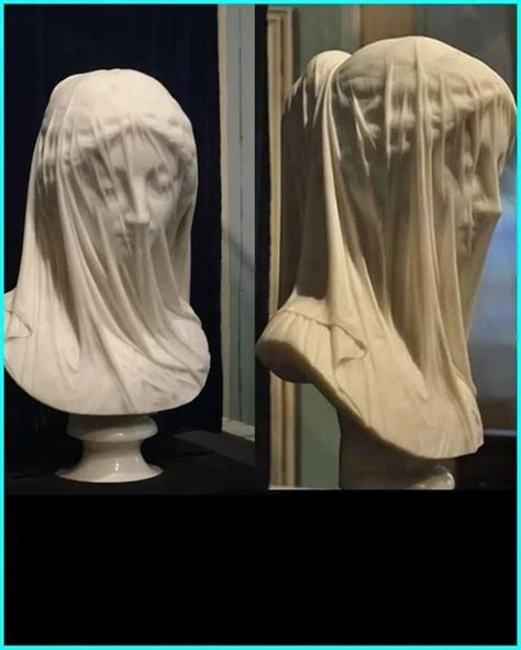 The Veiled Virgin Statue By Giovanni Strazza Making Stone Look See Through R Beamazed