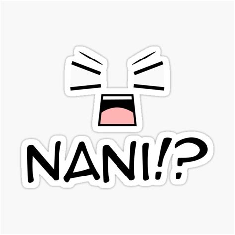 Nani What Subtle Anime Expression Emoji Statement Sticker By