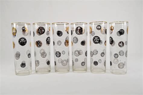Vintage Drinking Glasses Set Of 6 Tom Collins Libbey Highball Etsy