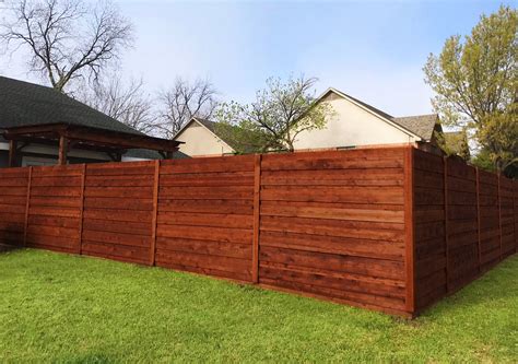 Some types of fencing can also perform trellis duty. Horizontal Wood Fences | A Better Fence Company ...