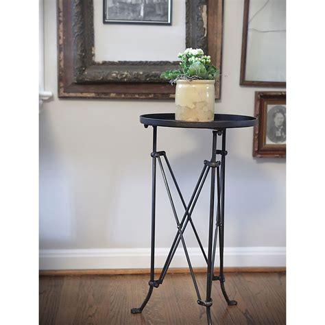 1425 Round Tray Style Metal Accent Table By Creative Co Op