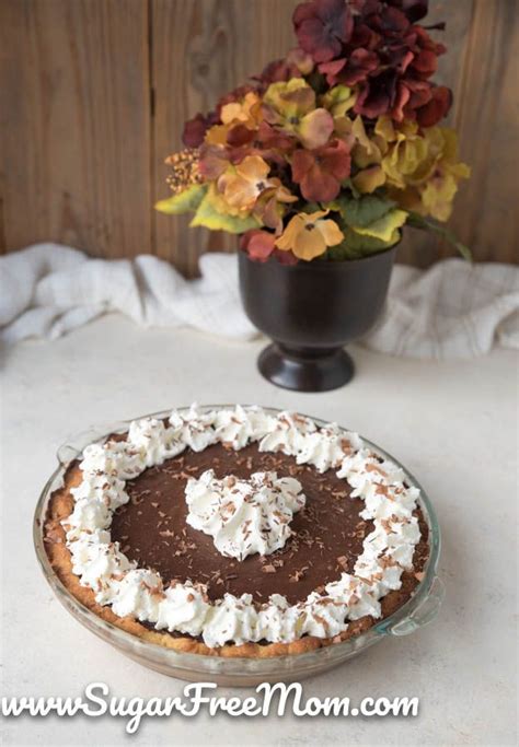 Remove from heat and add chocolate, butter, vanilla, and espresso powder and whisk until chocolate and butter are melted and mixture is completely smooth. Sugar Free Keto Chocolate Cream Pie (Low Carb, Nut Free ...