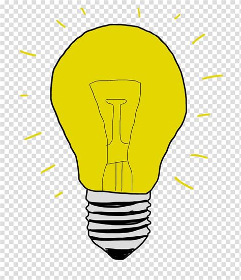 Incandescent Light Bulb Drawing Cartoon Light Transparent Background