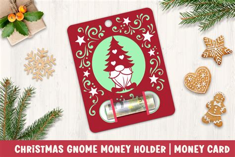 Christmas Gnome Money Holder Svg Graphic By Ciorva