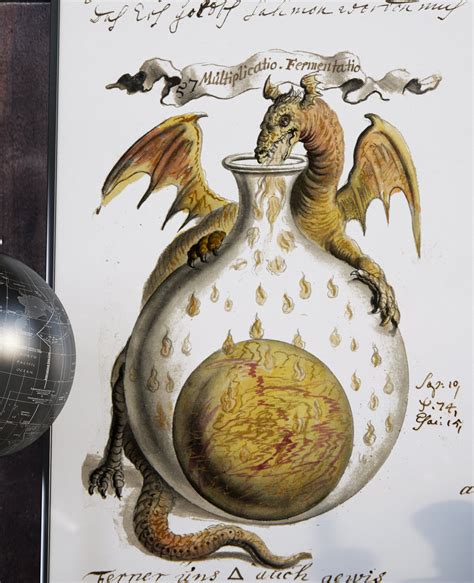 Alchemical And Rosicrucian Compendium Dragons 1760 Cobblestone