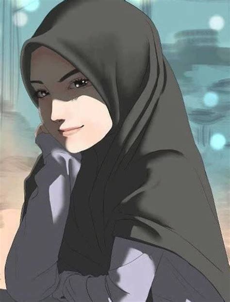 29 Gambar Kartun Berhijab 6 Orang Muslimah Anime Manga Drawing Seni