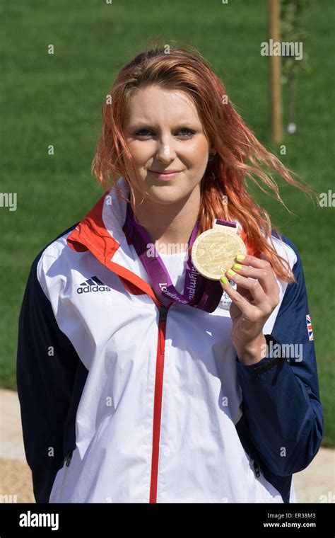 London Uk 26th May 2015 Jessica Jane Applegate Mbe Attends To Opens New Olympic Park