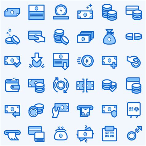 Business And Finance Icons Set 551877 Vector Art At Vecteezy
