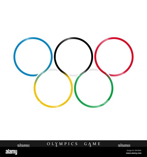Olympic Rings Icon Vector Illustration Stock Vector Image And Art Alamy