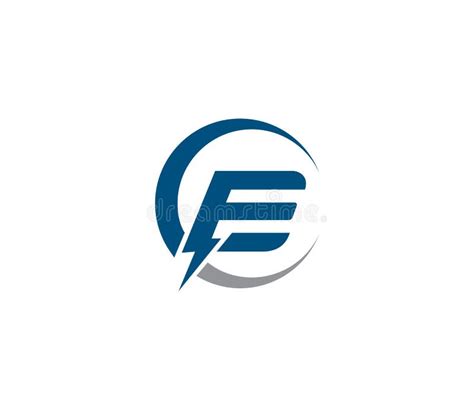 E Electric Energy Power Logo Design Company Concept Stock Vector