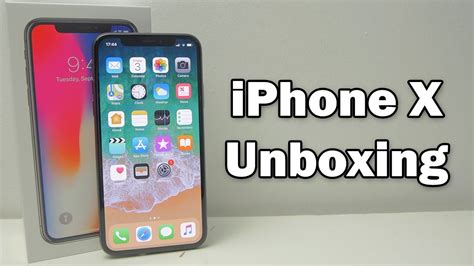 Apple Iphone X Unboxing Space Gray Youtube