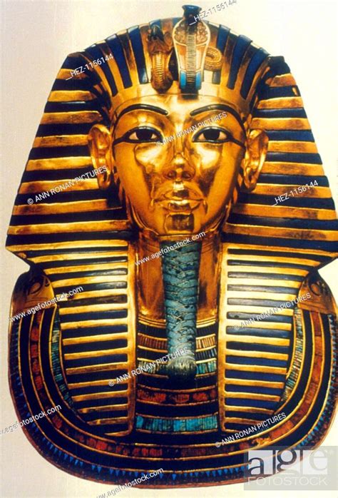 Funerary Mask Of Tutankhamun Ancient Egyptian Pharaoh C1325 Bc Stock