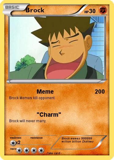 Pokémon Brock 759 759 Meme My Pokemon Card