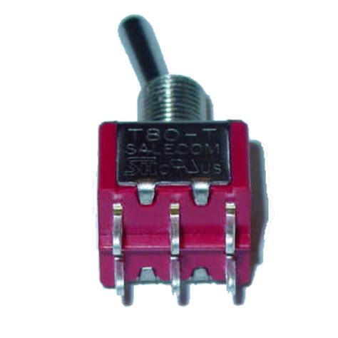 Miniature Toggle Switch On Off On Dpdt 8012a