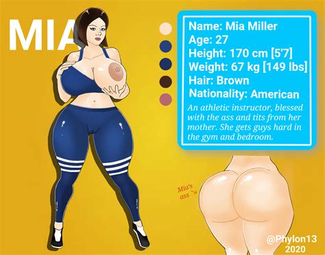 Mia Character Reference Sheet By Phylon13 Hentai Foundry