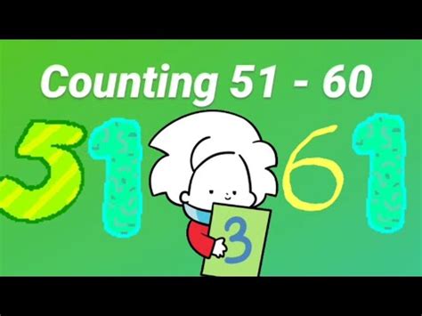 4 x 54 = 216: Maths - Counting 51 to 60. - YouTube