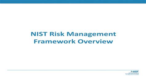 Nist Risk Management Framework Overview · Risk Management Process