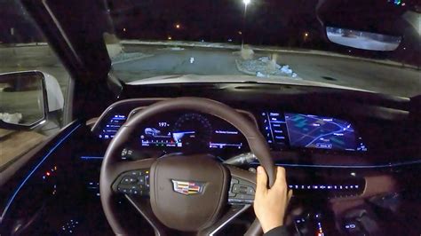 2021 Cadillac Escalade Sport Platinum Pov Night Drive Youtube