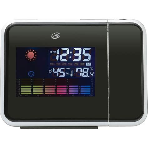 Ilive Gpx Weather Alarm Clock With Time Projection Clocks Household