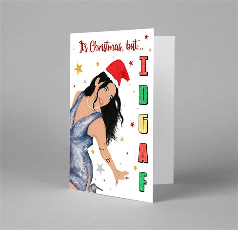 Dua Lipa Christmas Card Art Print Groeten Kaart Future Etsy