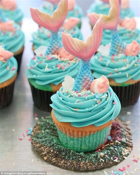 Kaitlyn And Connors Birthday Disney Cupcakes Mermaid Birthday Cakes Birthday Cupcakes Party