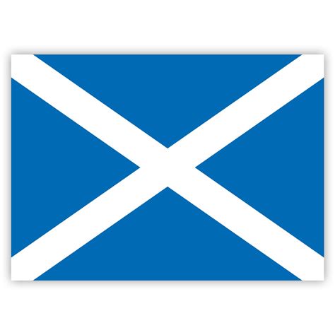 Schottland Flagge Flagge Fahne Aufkleber 74 X 52 Cm Sticker