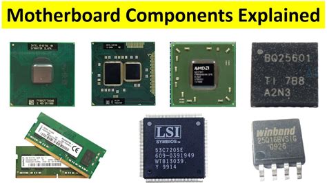 Laptop Motherboard Major Components Names Circuit Diagram And Functions