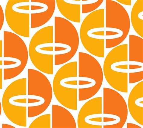 Mid Century Modern Orangegold Fabric Fabric Patterns Design Surface