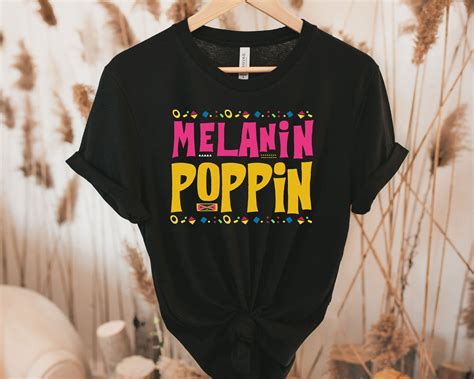 melanin poppin shirt black queen shirt girl power shirt etsy