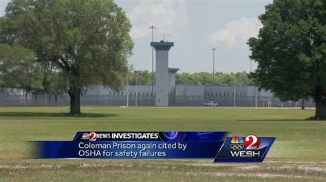 Coleman Prison Cited Again For ‘unsafe Working Conditions