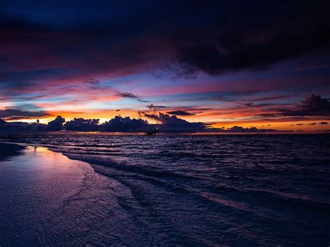 Maldives Sunset Wallpaper Free Hd Sunset Background