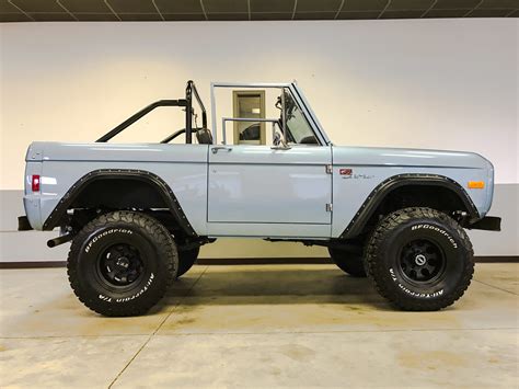1977 Ford Bronco Brittany Blue Maxlider Brothers Customs