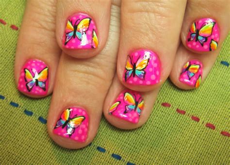 Nail Art By Robin Moses Nail Art Cute Butterfly Nails Butterfly