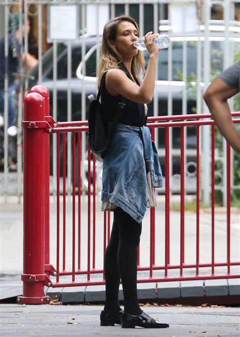 Jessica Alba Street Style Out In Soho In New York City September