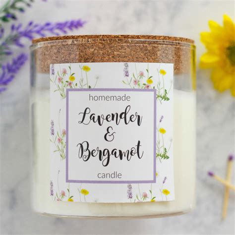 Homemade Lavender And Bergamot Candle Is An Easy To Make Soy Candle