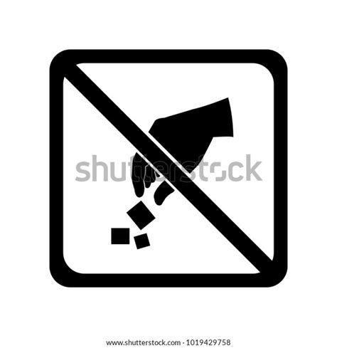 Do Not Litter Sign Stock Vector Royalty Free 1019429758 Shutterstock