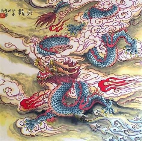 Chinese Dragon Painting 4739005 62cm X 62cm24〃 X 24〃