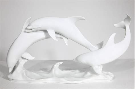 Sold At Auction Kaiser German Porcelain Sculpture Of Dolphins