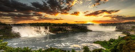 Niagara Falls Sunset Panorama Photograph By Mountain Dreams Pixels