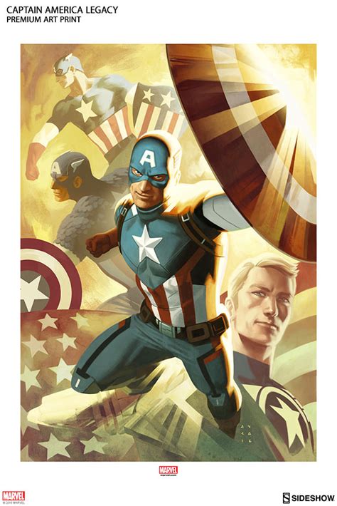 Marvel Captain America Legacy Premium Art Print By